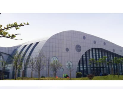 普兰店会议中心外景网架工程